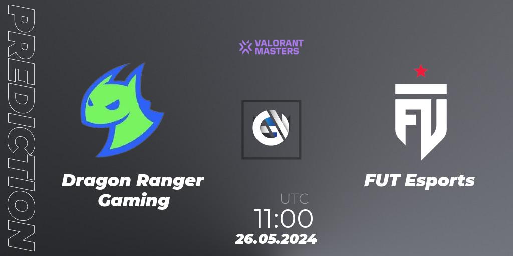 Dragon Ranger Gaming vs FUT Esports: Match Prediction. 26.05.2024 at 11:00, VALORANT, VCT 2024: Masters Shanghai