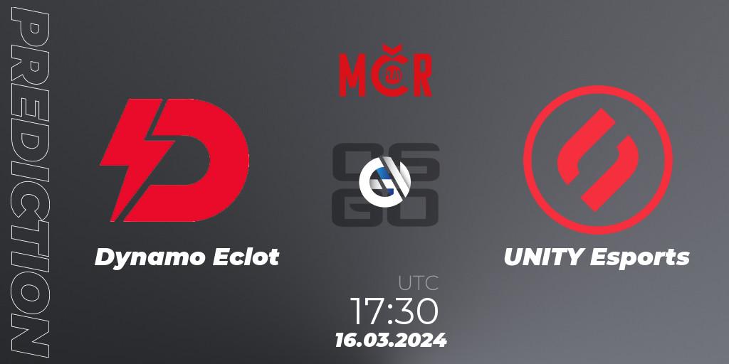 Dynamo Eclot vs UNITY Esports: Match Prediction. 16.03.2024 at 16:40, Counter-Strike (CS2), Tipsport Cup Winter 2024