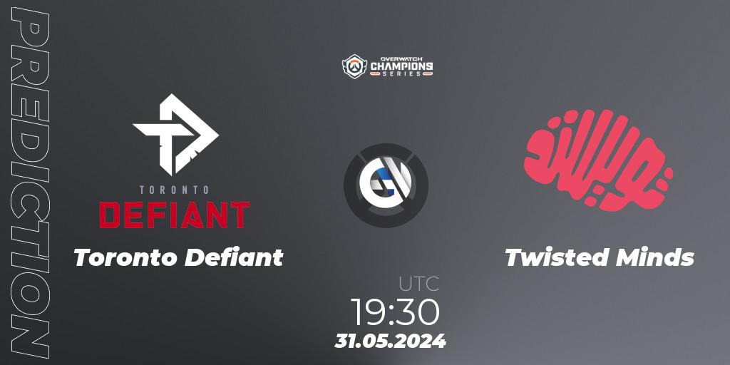 Toronto Defiant vs Twisted Minds: Match Prediction. 31.05.2024 at 23:30, Overwatch, Overwatch Champions Series 2024 Major