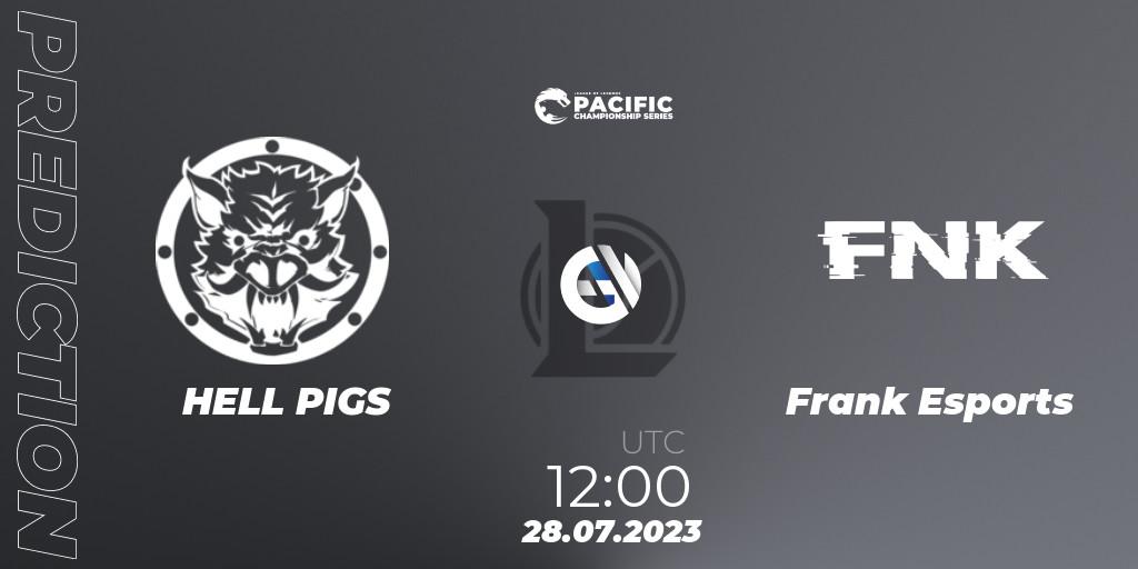 HELL PIGS vs Frank Esports: Match Prediction. 28.07.23, LoL, PACIFIC Championship series Group Stage
