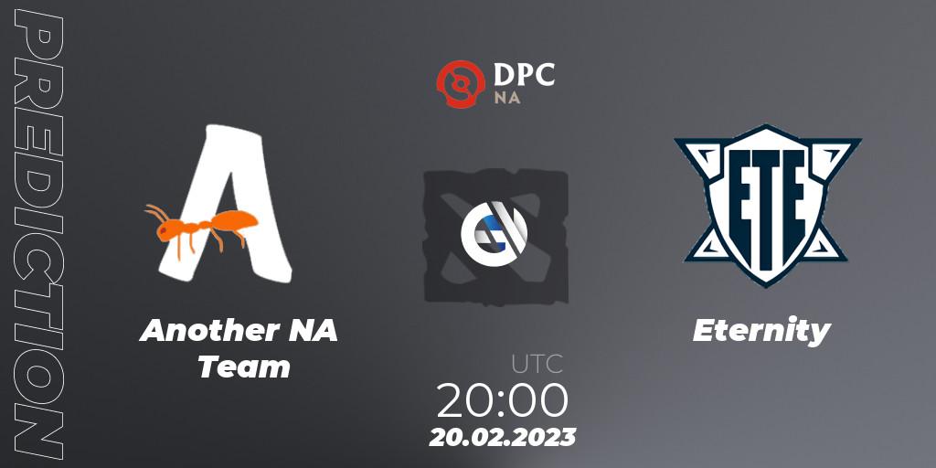 Another NA Team vs Eternity: Match Prediction. 20.02.23, Dota 2, DPC 2022/2023 Winter Tour 1: NA Division II (Lower)