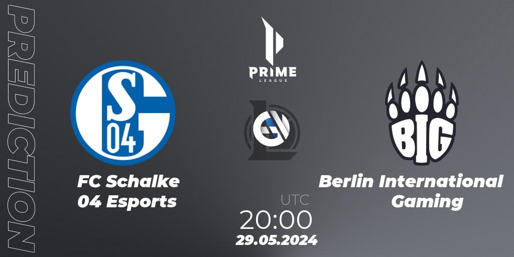 FC Schalke 04 Esports vs Berlin International Gaming: Match Prediction. 29.05.2024 at 20:00, LoL, Prime League Summer 2024