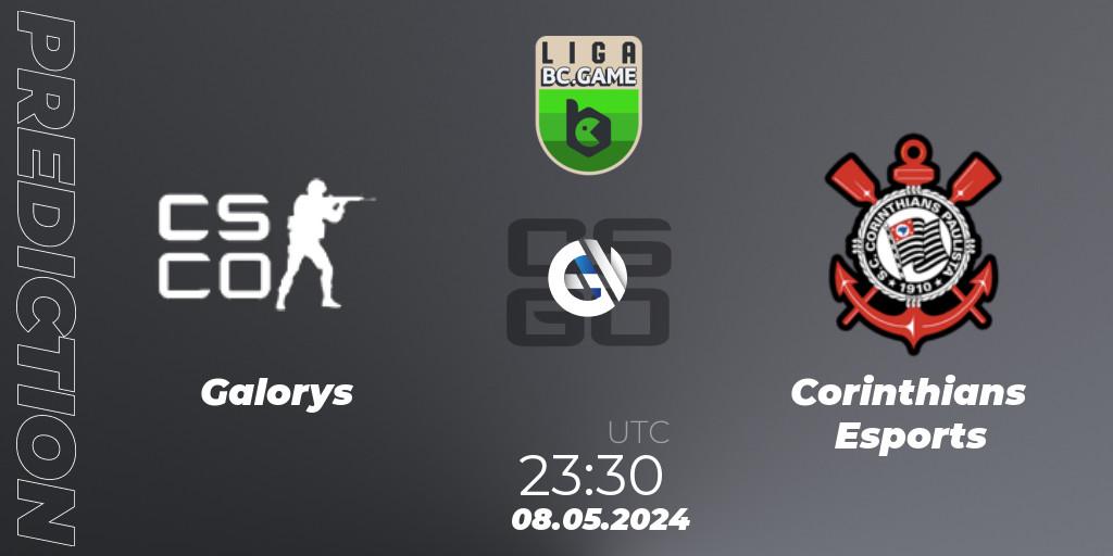 Galorys vs Corinthians Esports: Match Prediction. 08.05.2024 at 23:30, Counter-Strike (CS2), Dust2 Brasil Liga Season 3