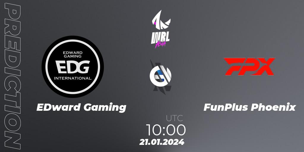 EDward Gaming vs FunPlus Phoenix: Match Prediction. 21.01.24, Wild Rift, WRL Asia 2023 - Season 2: China Conference