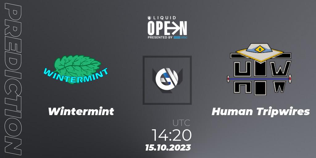Wintermint vs Human Tripwires: Match Prediction. 15.10.2023 at 14:20, VALORANT, Liquid Open 2023 - Europe