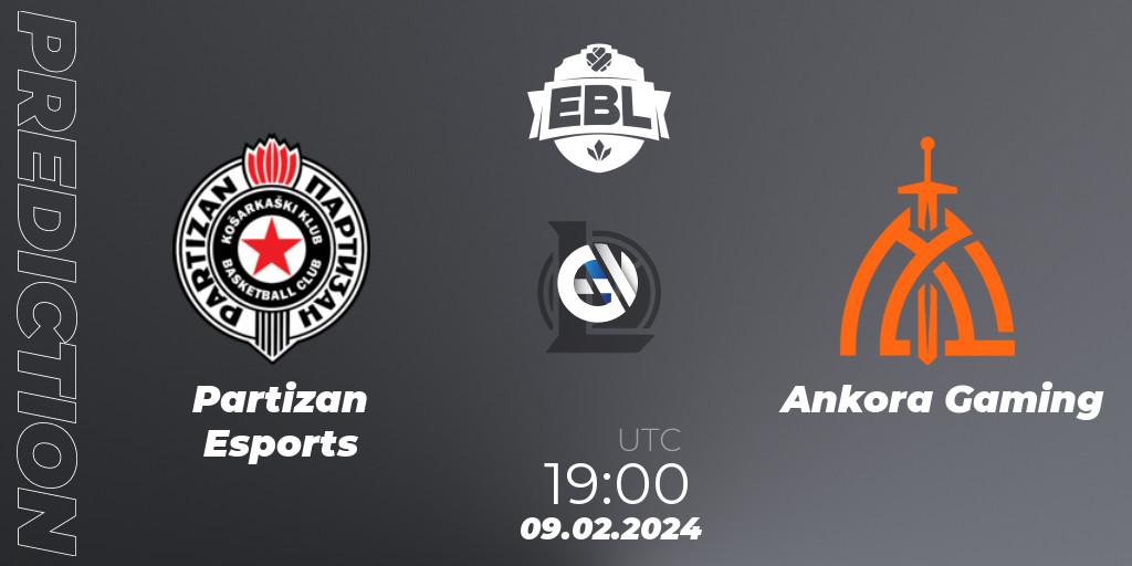 Partizan Esports vs Ankora Gaming: Match Prediction. 09.02.24, LoL, Esports Balkan League Season 14