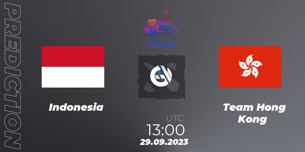 Indonesia vs Team Hong Kong: Match Prediction. 29.09.2023 at 13:00, Dota 2, 2022 Asian Games