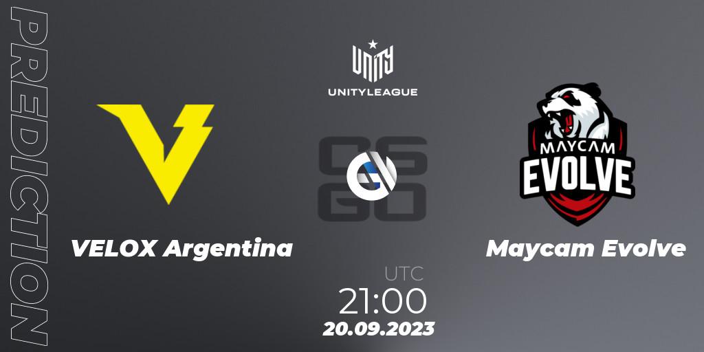 VELOX Argentina vs Maycam Evolve: Match Prediction. 20.09.2023 at 21:00, Counter-Strike (CS2), LVP Unity League Argentina 2023