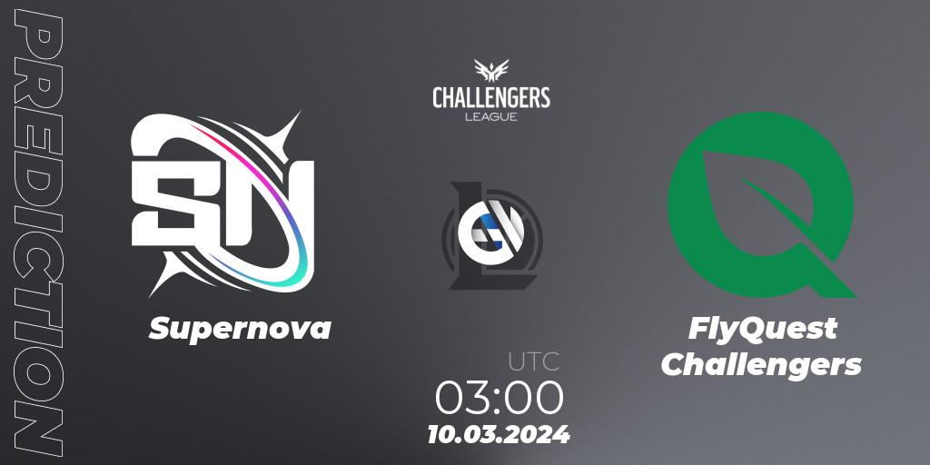 Supernova vs FlyQuest Challengers: Match Prediction. 10.03.24, LoL, NACL 2024 Spring - Group Stage