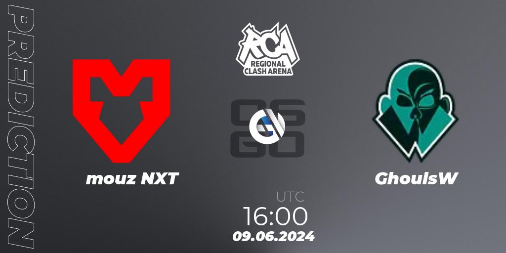 mouz NXT vs GhoulsW: Match Prediction. 09.06.2024 at 16:00, Counter-Strike (CS2), Regional Clash Arena Europe