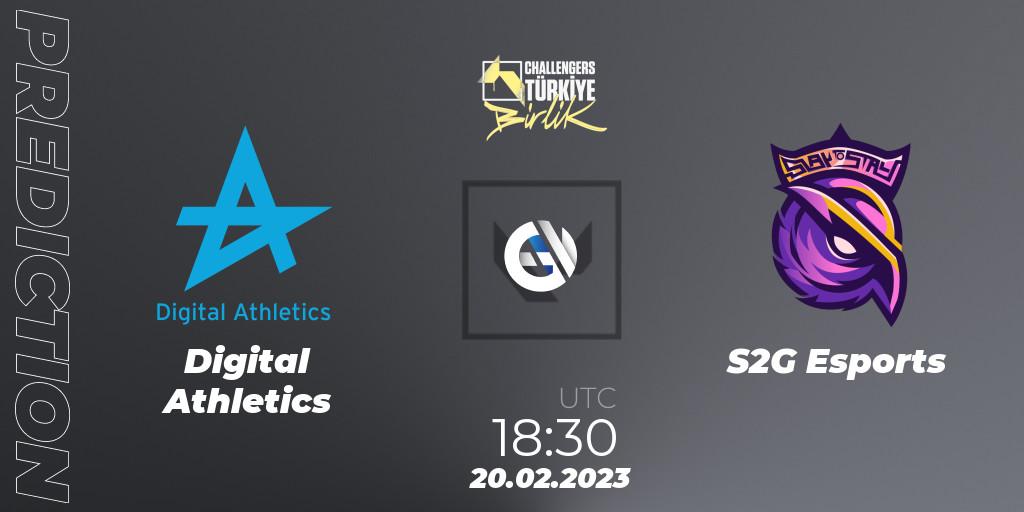 Digital Athletics vs S2G Esports: Match Prediction. 20.02.23, VALORANT, VALORANT Challengers 2023 Turkey: Birlik Split 1