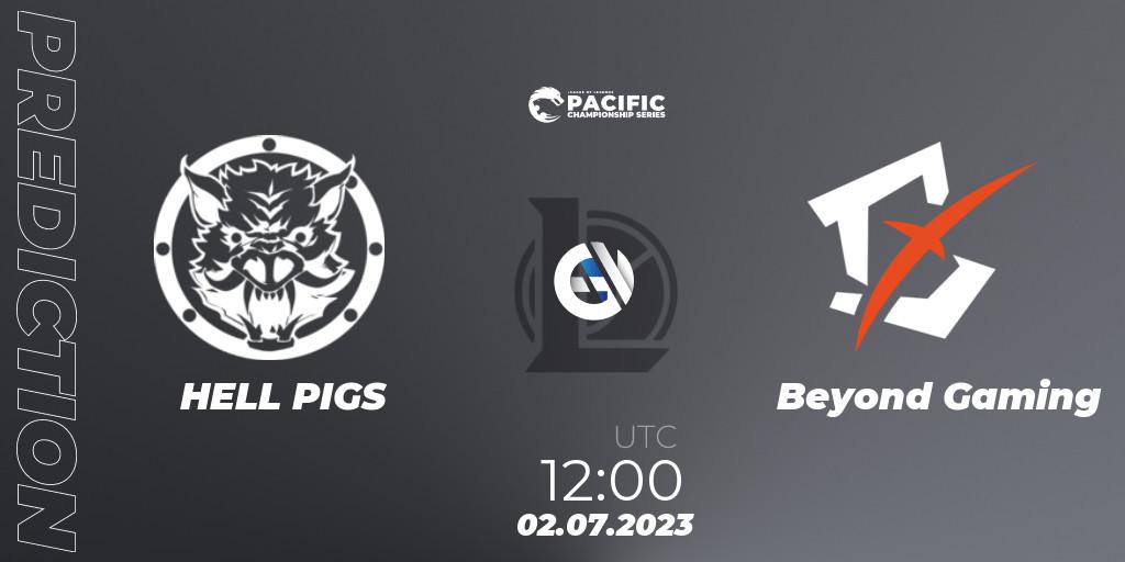 HELL PIGS vs Beyond Gaming: Match Prediction. 02.07.23, LoL, PACIFIC Championship series Group Stage
