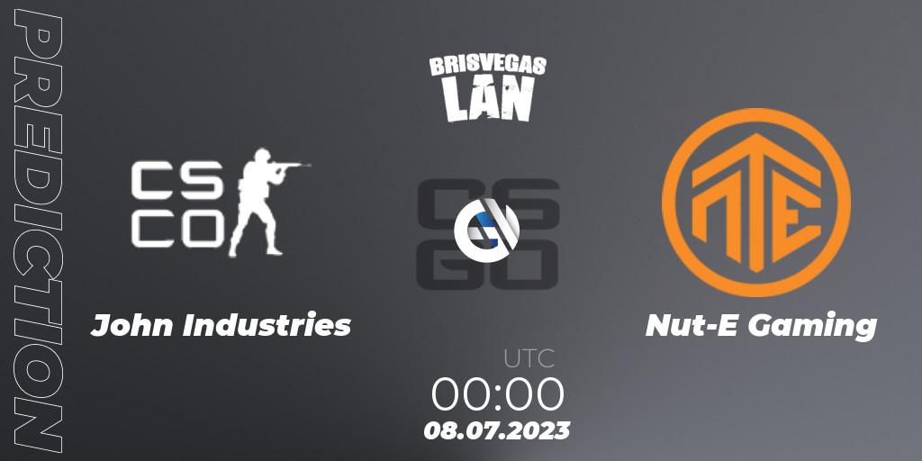 John Industries vs Nut-E Gaming: Match Prediction. 08.07.2023 at 00:00, Counter-Strike (CS2), BrisVegas Winter 2023