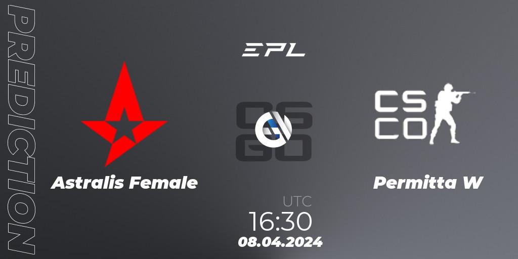 Astralis Female vs Permitta Female: Match Prediction. 08.04.24, CS2 (CS:GO), European Pro League Female Season 1
