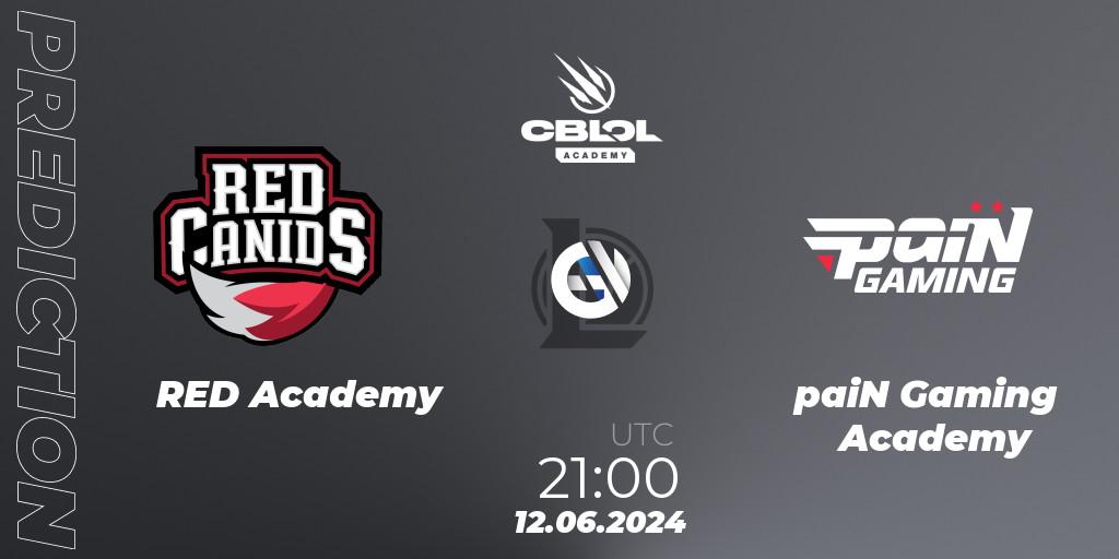 RED Academy vs paiN Gaming Academy: Match Prediction. 12.06.2024 at 21:00, LoL, CBLOL Academy 2024