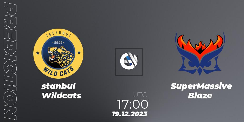 İstanbul Wildcats vs SuperMassive Blaze: Match Prediction. 19.12.23, VALORANT, Open Fire All Stars 2023