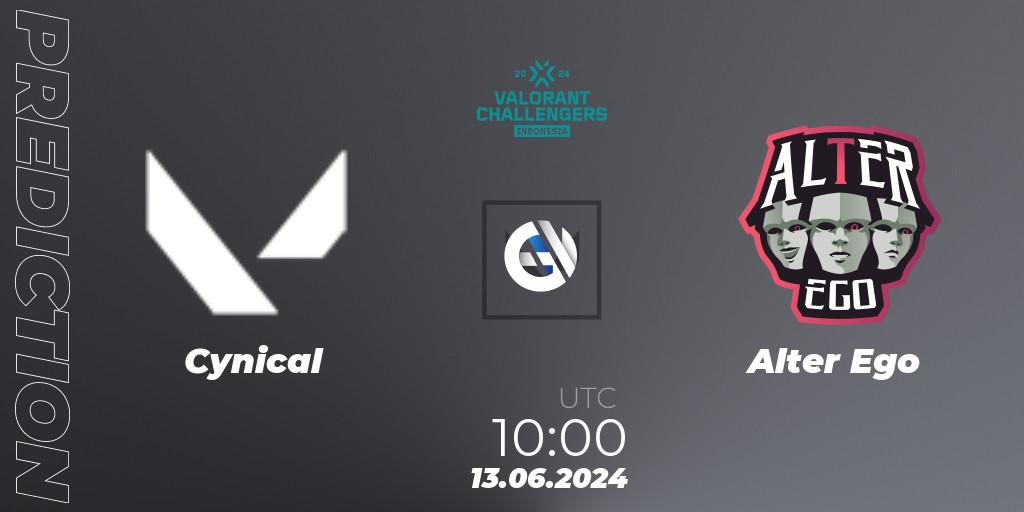 Cynical vs Alter Ego: Match Prediction. 13.06.2024 at 10:00, VALORANT, VALORANT Challengers 2024 Indonesia: Split 2