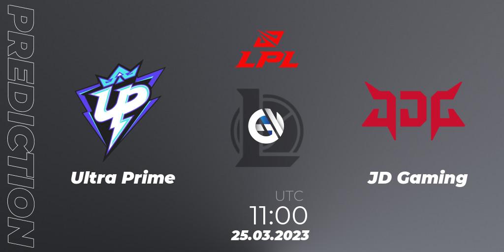 Ultra Prime vs JD Gaming: Match Prediction. 25.03.23, LoL, LPL Spring 2023 - Group Stage