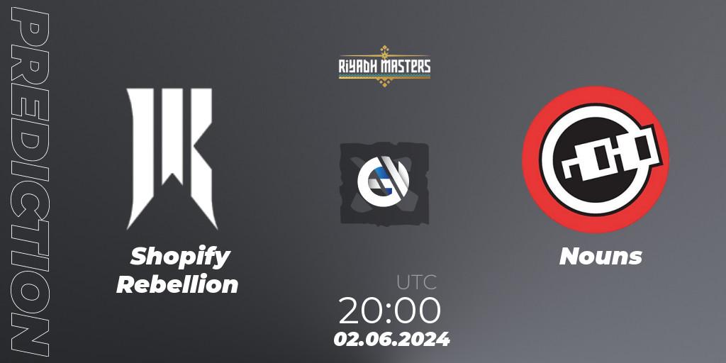 Shopify Rebellion vs Nouns: Match Prediction. 02.06.2024 at 20:20, Dota 2, Riyadh Masters 2024: North America Closed Qualifier