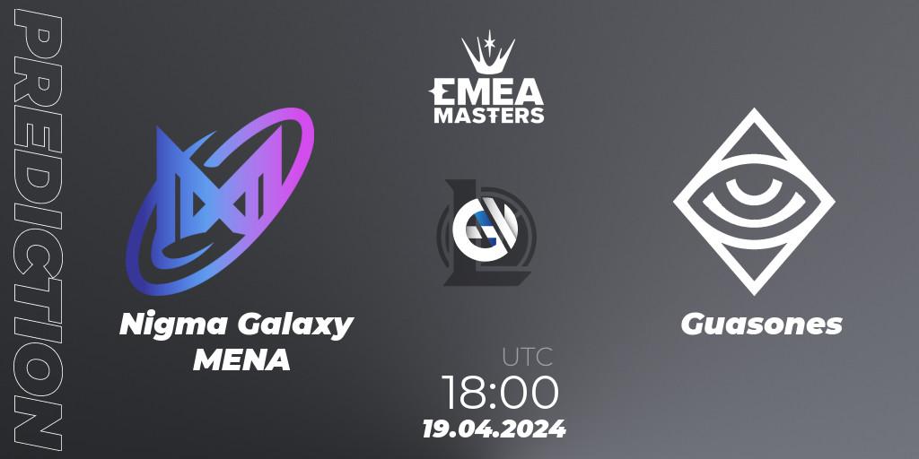 Nigma Galaxy MENA vs Guasones: Match Prediction. 19.04.24, LoL, EMEA Masters Spring 2024 - Group Stage