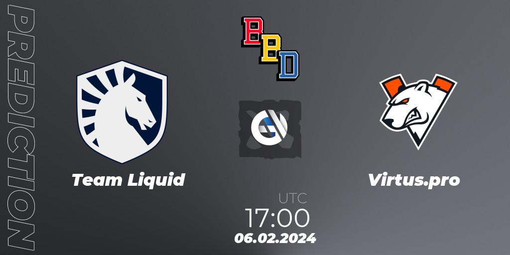 Team Liquid vs Virtus.pro: Match Prediction. 06.02.24, Dota 2, BetBoom Dacha Dubai 2024