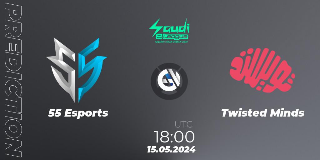 55 Esports vs Twisted Minds: Match Prediction. 15.05.2024 at 18:00, Overwatch, Saudi eLeague 2024 - Major 2 Phase 1