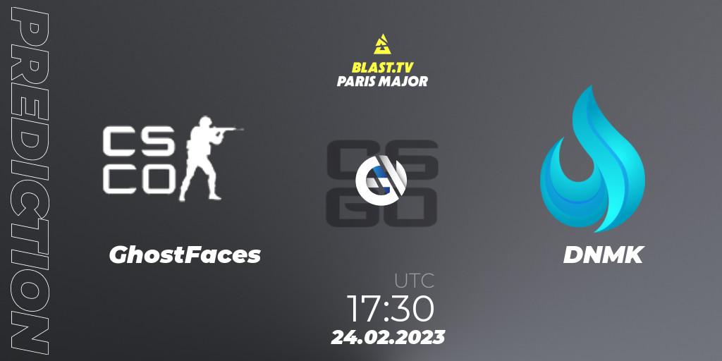 GhostFaces vs DNMK: Match Prediction. 24.02.23, CS2 (CS:GO), BLAST.tv Paris Major 2023 Middle East RMR Closed Qualifier
