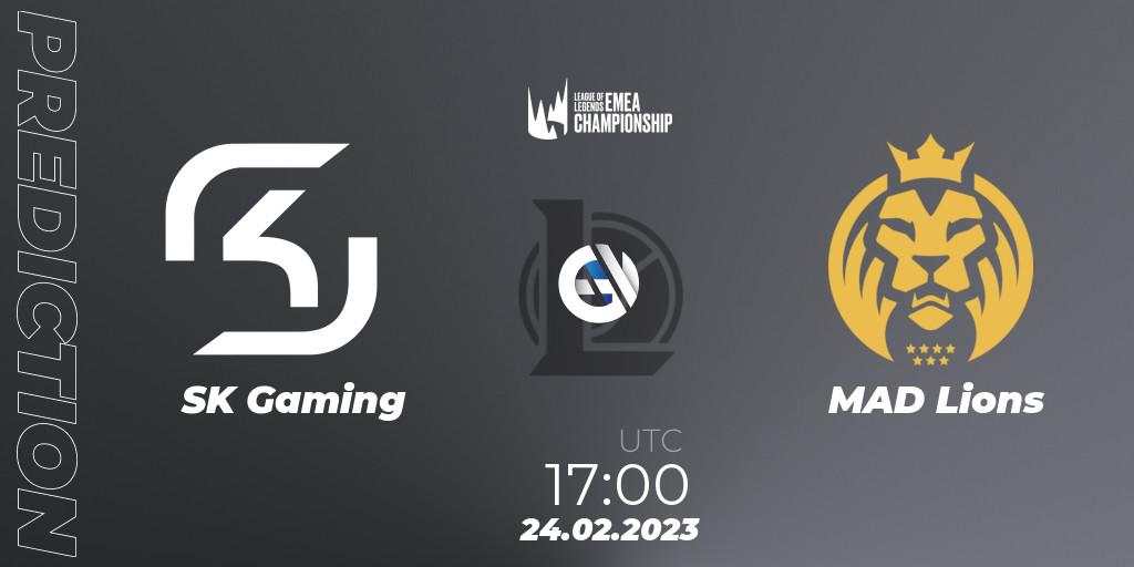 SK Gaming vs MAD Lions: Match Prediction. 24.02.23, LoL, LEC Winter 2023 - Playoff