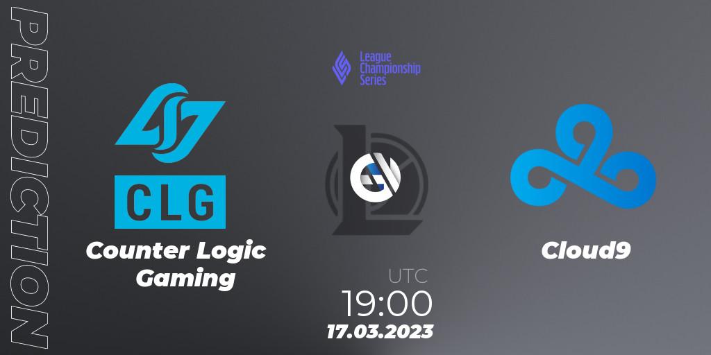 Counter Logic Gaming vs Cloud9: Match Prediction. 17.03.23, LoL, LCS Spring 2023 - Group Stage