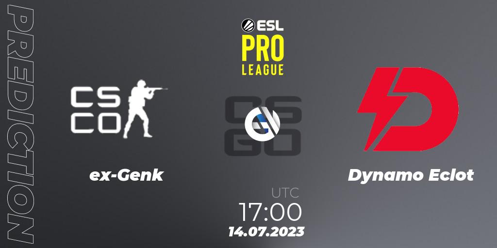  ex-KRC Genk vs Dynamo Eclot: Match Prediction. 14.07.2023 at 17:00, Counter-Strike (CS2), ESL Pro League Season 18: European Conference