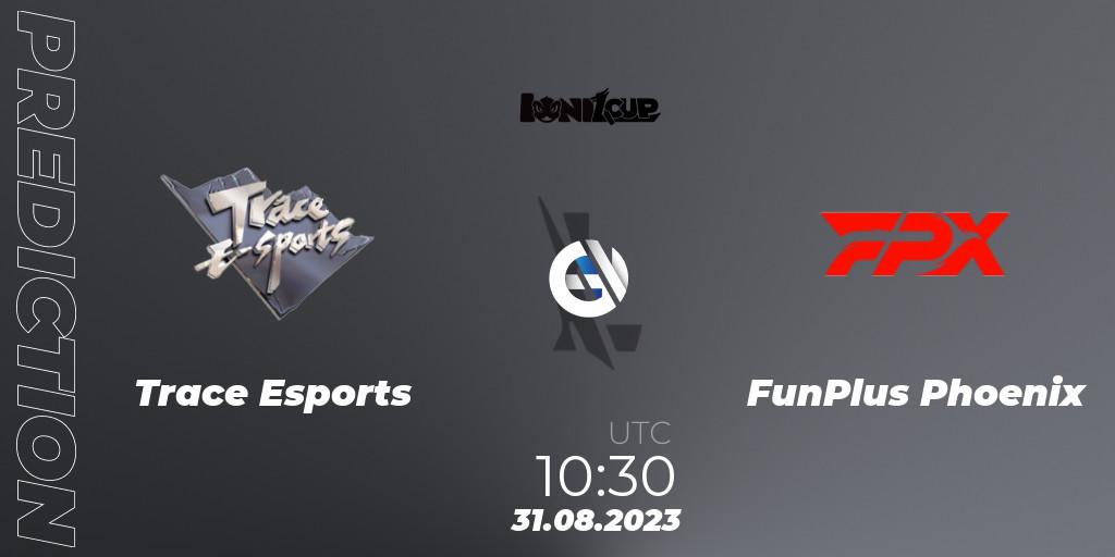 Trace Esports vs FunPlus Phoenix: Match Prediction. 31.08.2023 at 10:30, Wild Rift, Ionia Cup 2023 - WRL CN Qualifiers