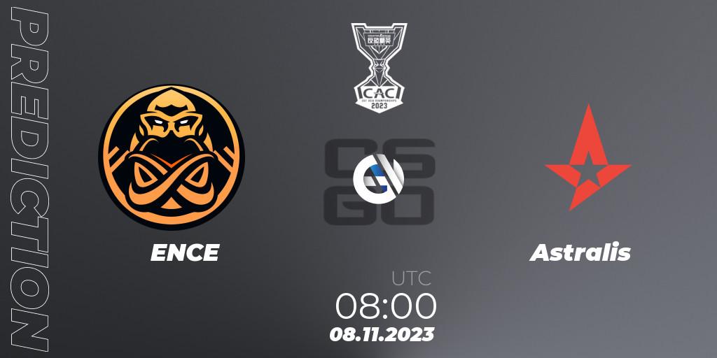 ENCE vs Astralis: Match Prediction. 08.11.23, CS2 (CS:GO), CS Asia Championships 2023