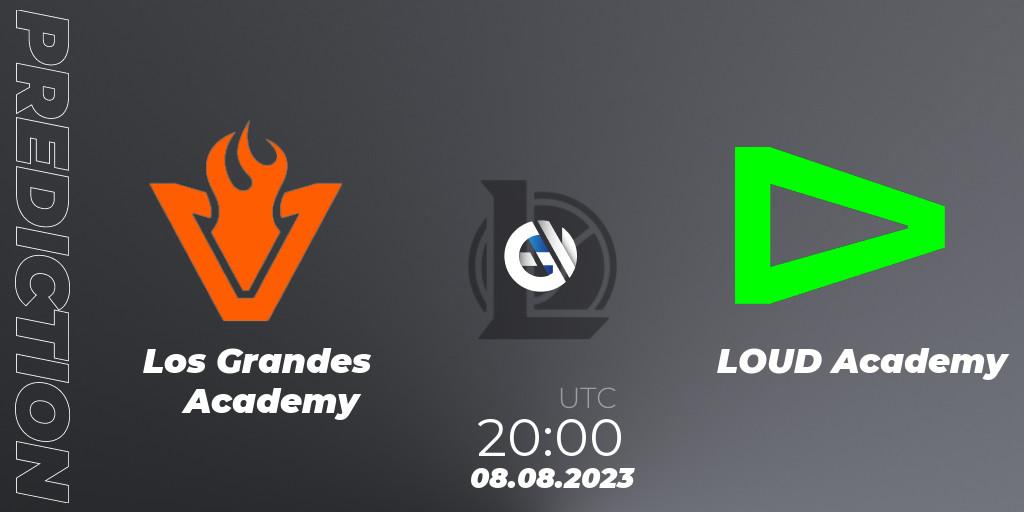 Los Grandes Academy vs LOUD Academy: Match Prediction. 08.08.2023 at 20:00, LoL, CBLOL Academy Split 2 2023 - Group Stage