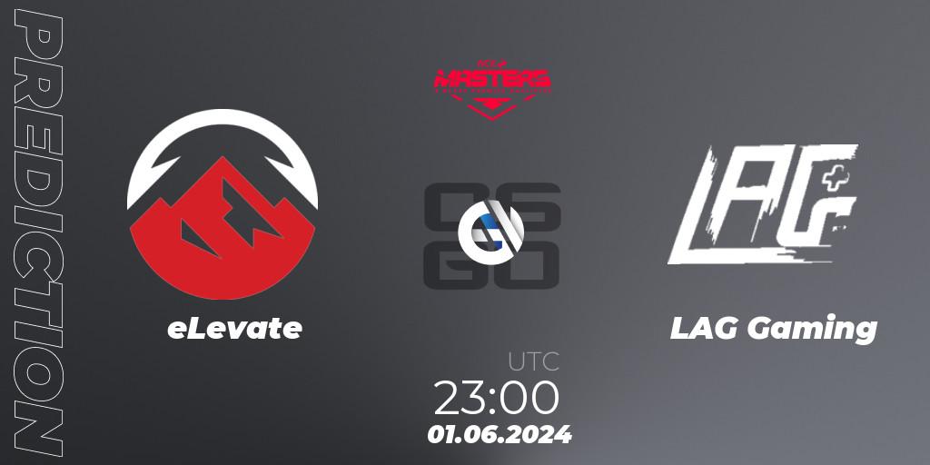 eLevate vs LAG Gaming: Match Prediction. 01.06.2024 at 23:00, Counter-Strike (CS2), Ace North American Masters Fall 2024: Open Qualifier #2