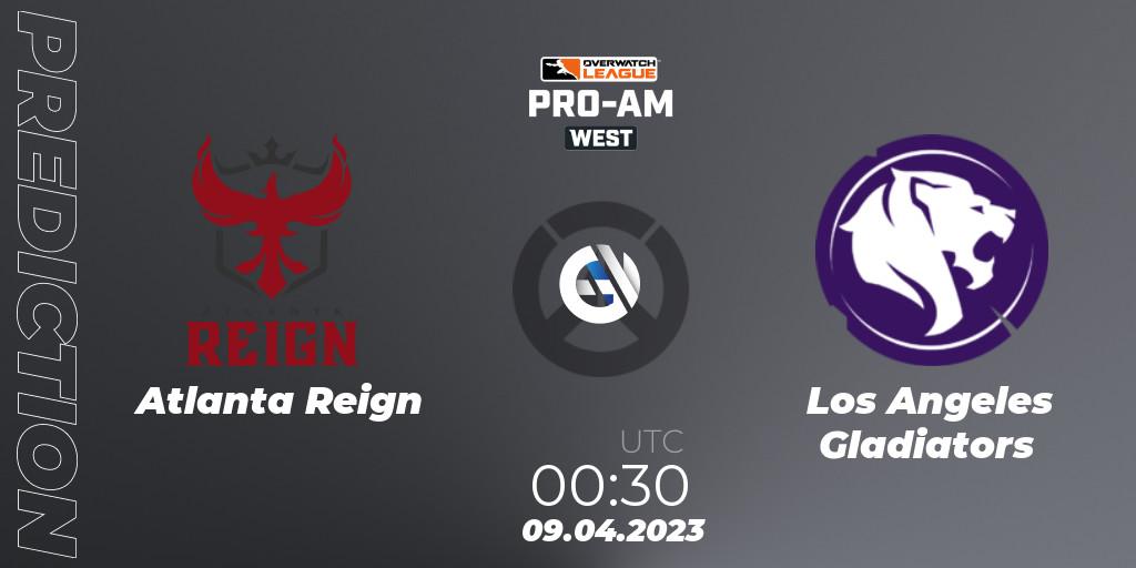 Atlanta Reign vs Los Angeles Gladiators: Match Prediction. 09.04.23, Overwatch, Overwatch League 2023 - Pro-Am