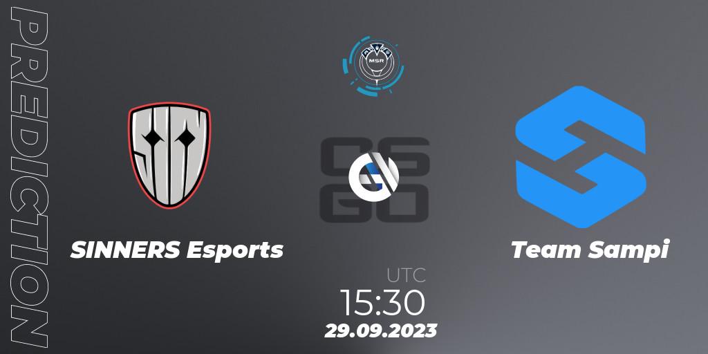 SINNERS Esports vs Team Sampi: Match Prediction. 29.09.2023 at 15:50, Counter-Strike (CS2), Slovak National Championship 2023