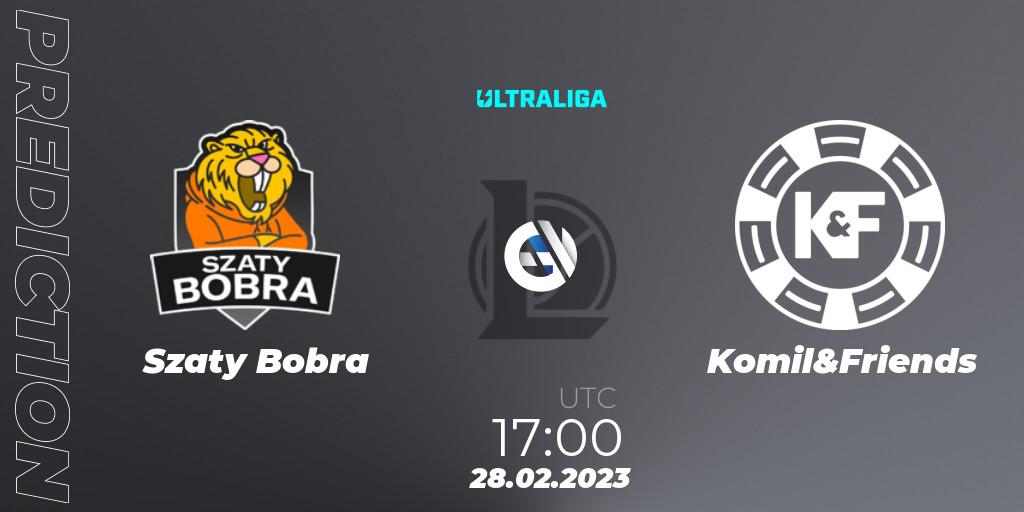 Szaty Bobra vs Komil&Friends: Match Prediction. 22.02.2023 at 17:00, LoL, Ultraliga Season 9 - Group Stage