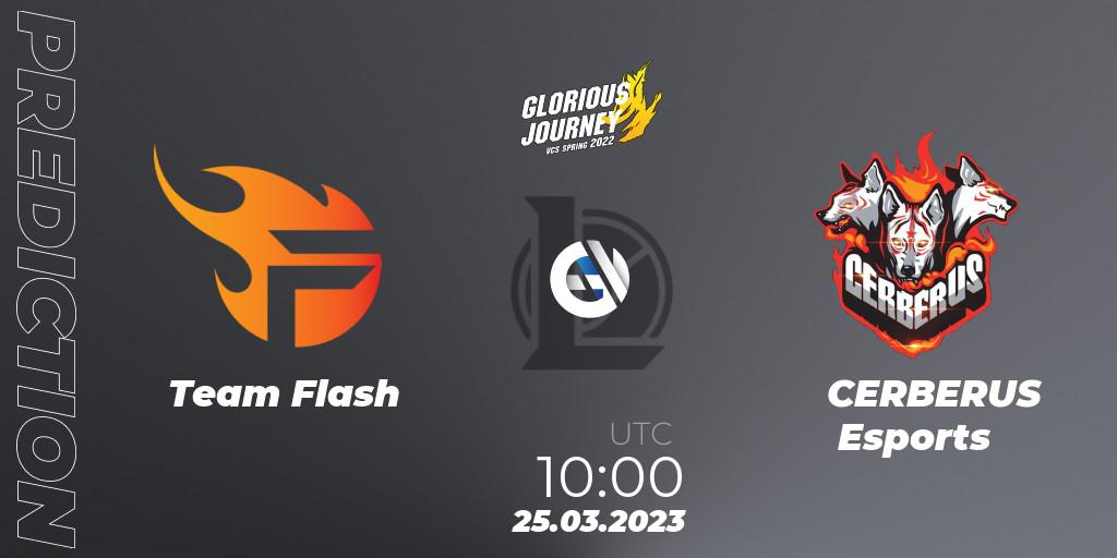Team Flash vs CERBERUS Esports: Match Prediction. 02.03.2023 at 10:00, LoL, VCS Spring 2023 - Group Stage