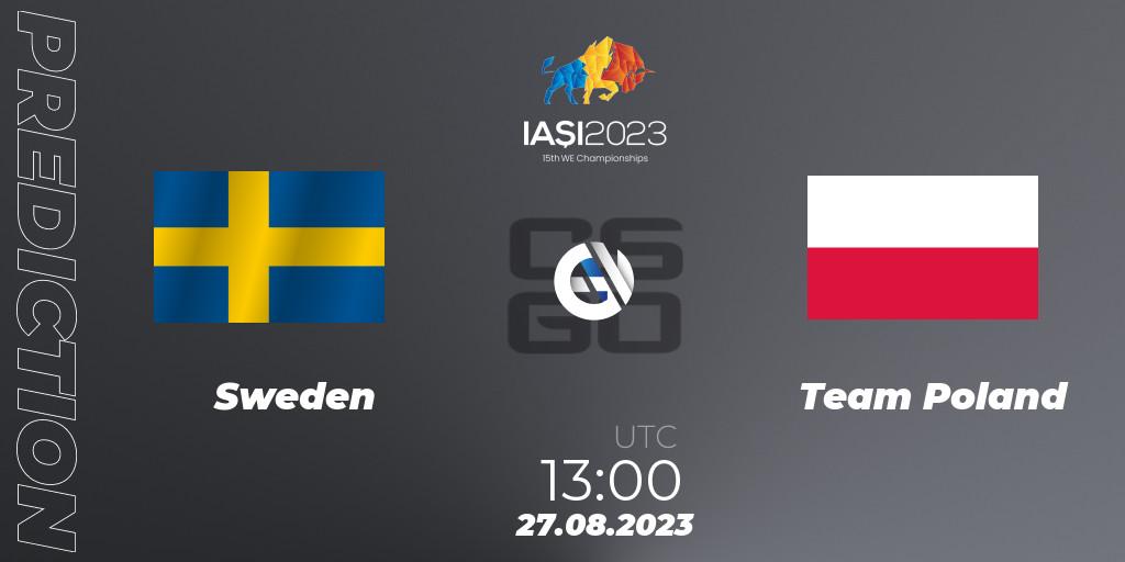 Sweden vs Team Poland: Match Prediction. 27.08.2023 at 17:40, Counter-Strike (CS2), IESF World Esports Championship 2023