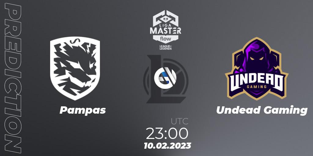 Pampas vs Undead Gaming: Match Prediction. 10.02.23, LoL, Liga Master Opening 2023 - Group Stage