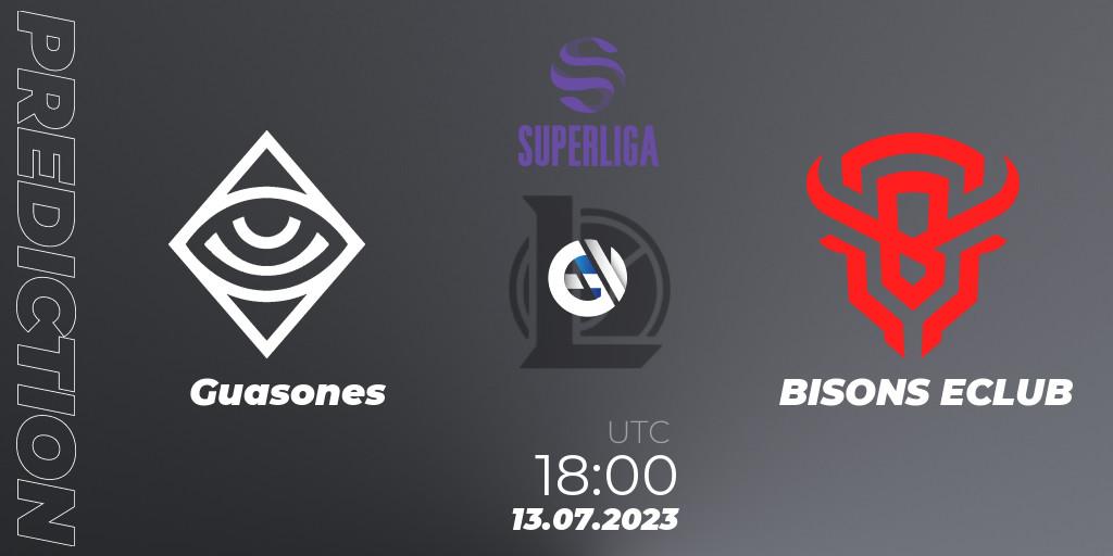 Guasones vs BISONS ECLUB: Match Prediction. 11.07.2023 at 18:00, LoL, Superliga Summer 2023 - Group Stage