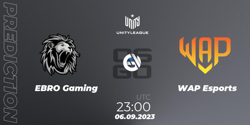 EBRO Gaming vs WAP Esports: Match Prediction. 06.09.2023 at 23:00, Counter-Strike (CS2), LVP Unity League Argentina 2023