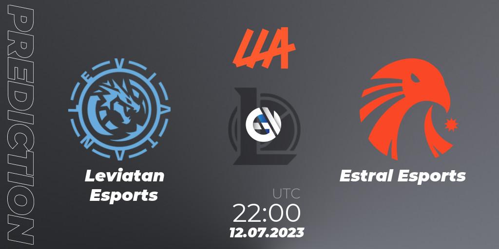 Leviatan Esports vs Estral Esports: Match Prediction. 12.07.2023 at 22:00, LoL, LLA Closing 2023 - Group Stage