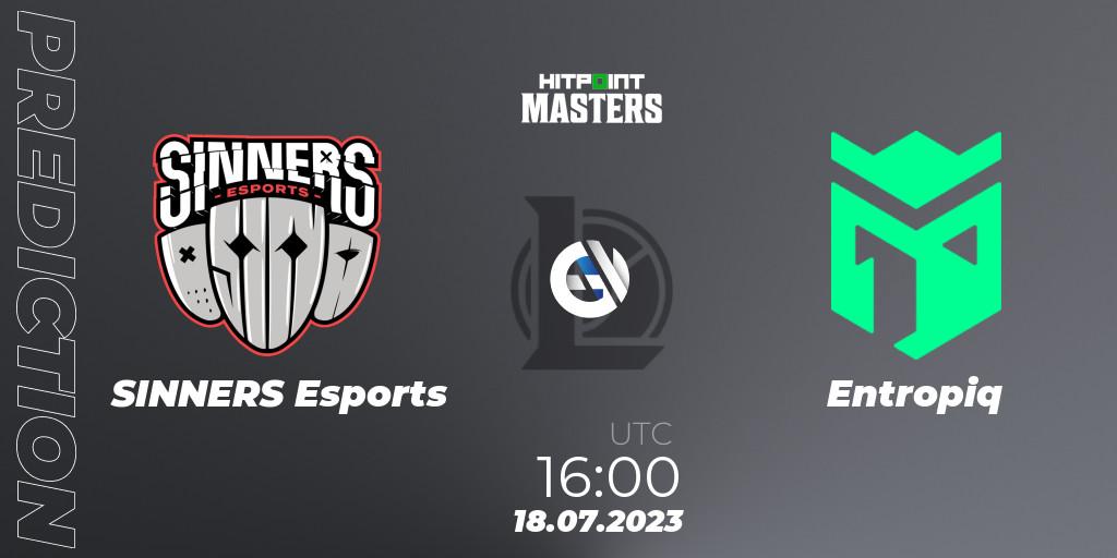 SINNERS Esports vs Entropiq: Match Prediction. 23.06.2023 at 16:00, LoL, Hitpoint Masters Summer 2023 - Group Stage