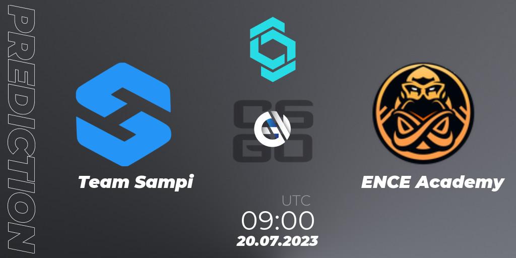 Team Sampi vs ENCE Academy: Match Prediction. 20.07.2023 at 09:00, Counter-Strike (CS2), CCT North Europe Series #6