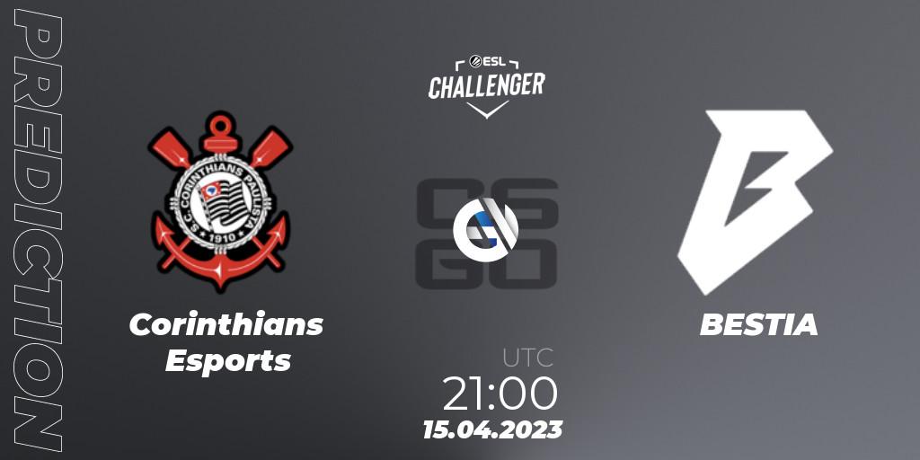 Corinthians Esports vs BESTIA: Match Prediction. 15.04.2023 at 21:10, Counter-Strike (CS2), ESL Challenger Katowice 2023: South American Open Qualifier