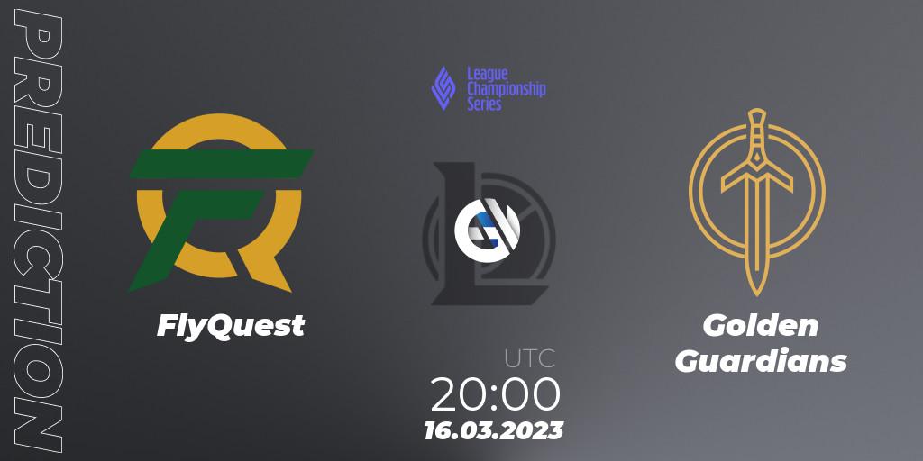 FlyQuest vs Golden Guardians: Match Prediction. 17.03.2023 at 01:00, LoL, LCS Spring 2023 - Group Stage