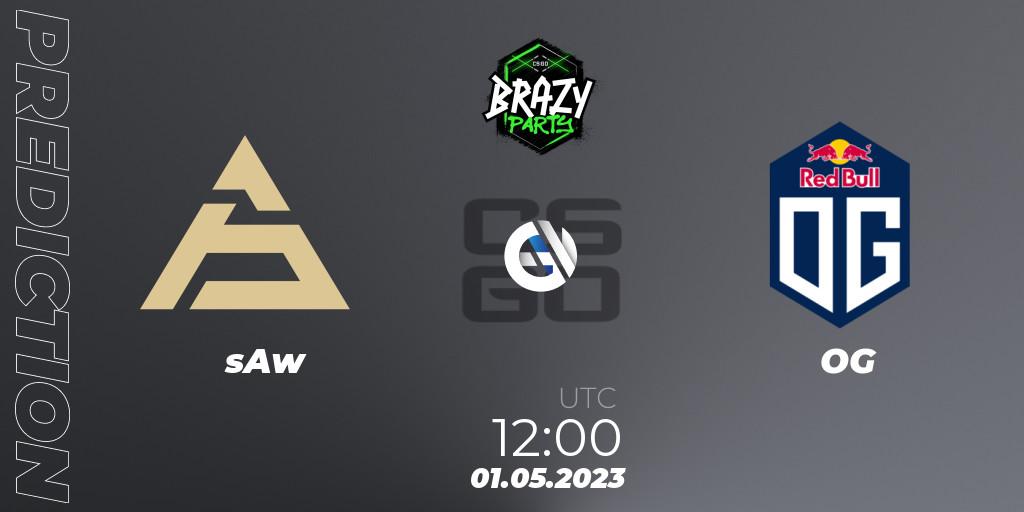 sAw vs OG: Match Prediction. 01.05.2023 at 12:00, Counter-Strike (CS2), Brazy Party 2023