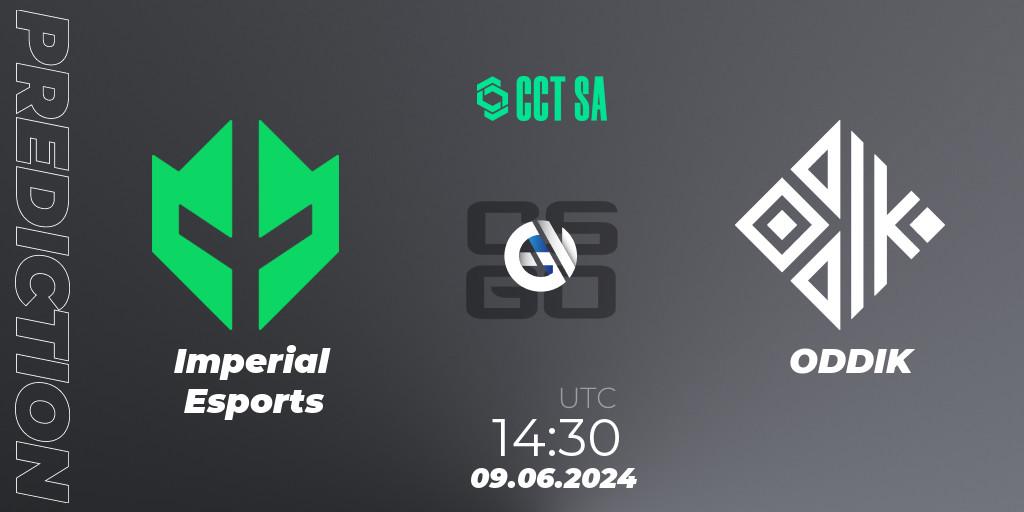 Imperial Esports vs ODDIK: Match Prediction. 09.06.2024 at 14:30, Counter-Strike (CS2), CCT Season 2 South America Series 1
