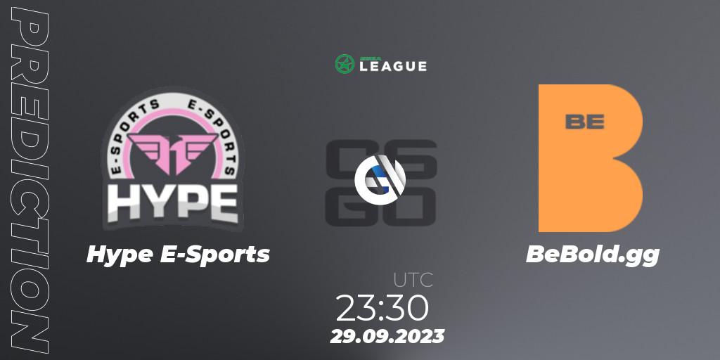 Hype E-Sports vs BeBold.gg: Match Prediction. 29.09.2023 at 23:30, Counter-Strike (CS2), ESEA Season 46: Open Division - South America